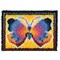 Latch Hook Kits Rug, Latch Hook Kits 3D Printed Canvas Home Decor for Carpet Embroidery Butterfly, 52X38cm/20.4InchX15Inch